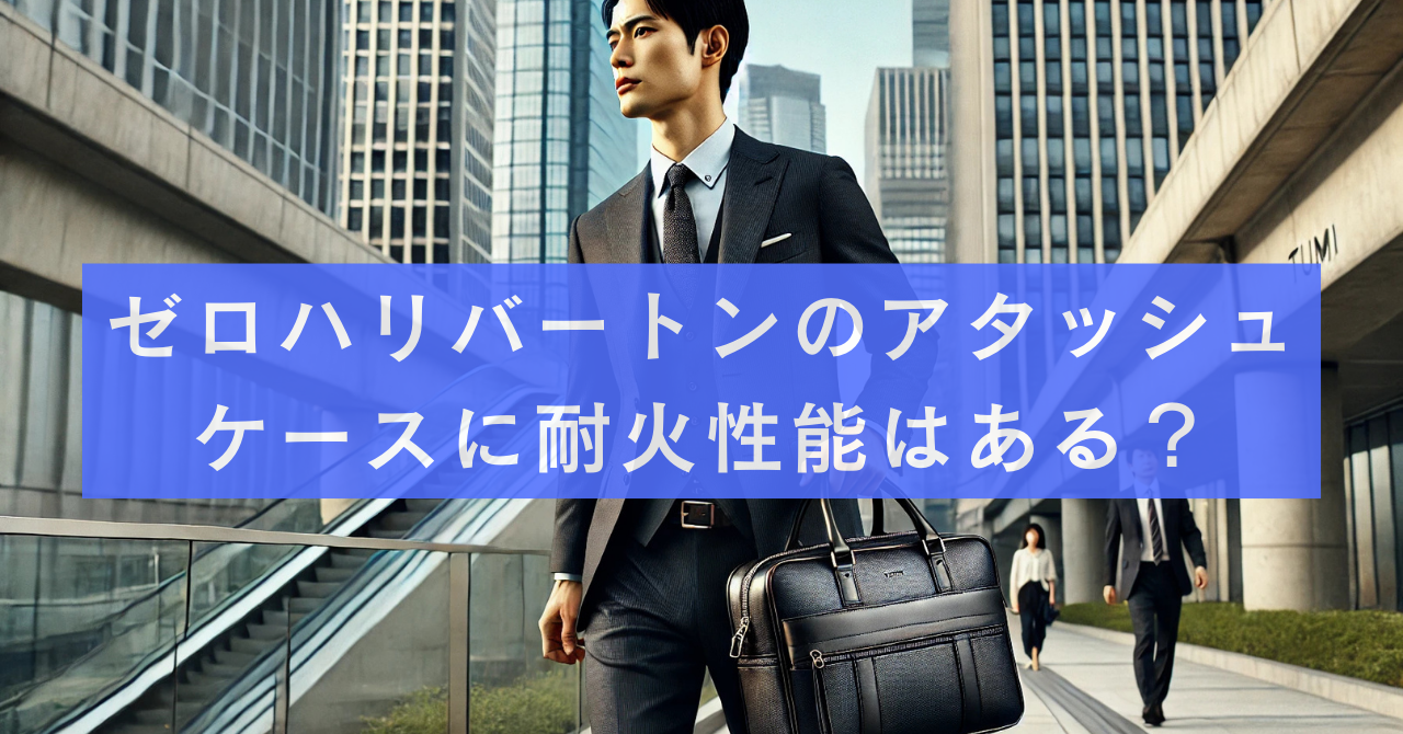 ゼロハリバートンのアタッシュケースに耐火性能はある？
